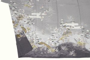 茶屋辻文の変わり絽の訪問着　夏着物