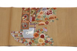 スワトウ刺繍の袋帯
