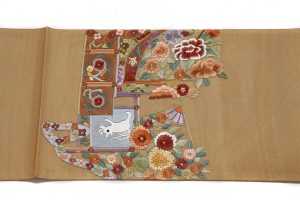 スワトウ刺繍の袋帯