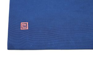 傘文の刺繍の名古屋帯
