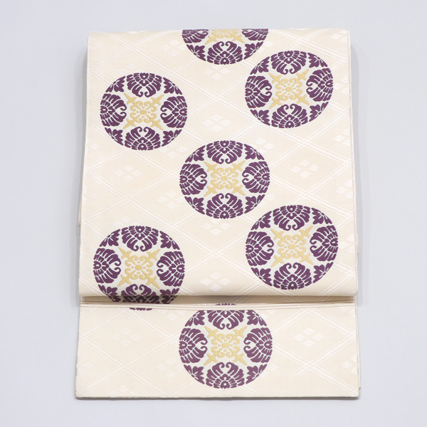 喜多川平朗 作 浮線丸文唐織 袋帯 | 上質なリサイクル着物の通販サイト 