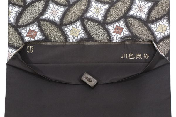 川島織物の菊菱文の袋帯
